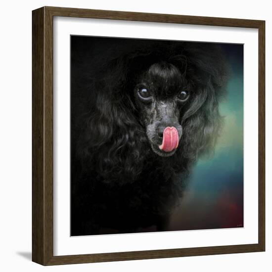 Treat Snatcher Toy Black Poodle-Jai Johnson-Framed Premium Giclee Print