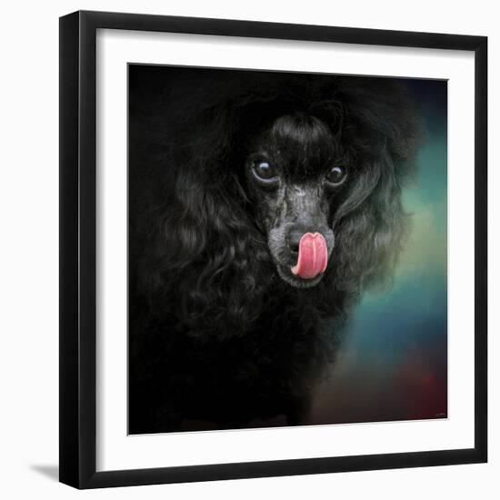 Treat Snatcher Toy Black Poodle-Jai Johnson-Framed Premium Giclee Print