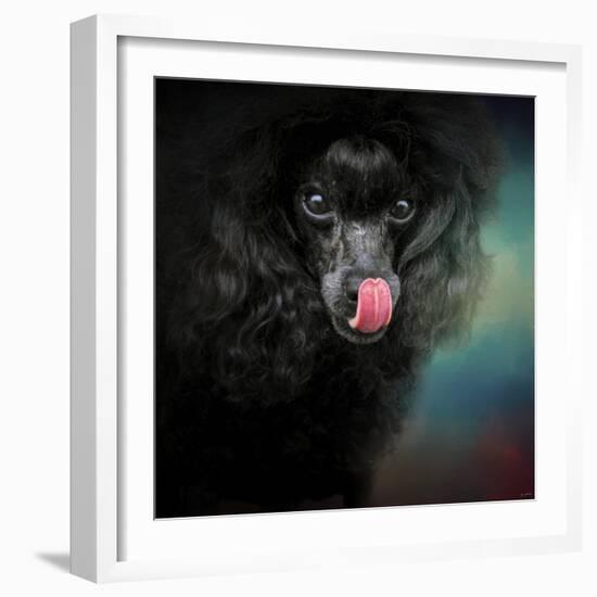 Treat Snatcher Toy Black Poodle-Jai Johnson-Framed Premium Giclee Print