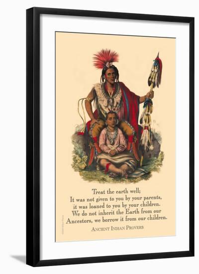 Treat the Earth Well-null-Framed Art Print