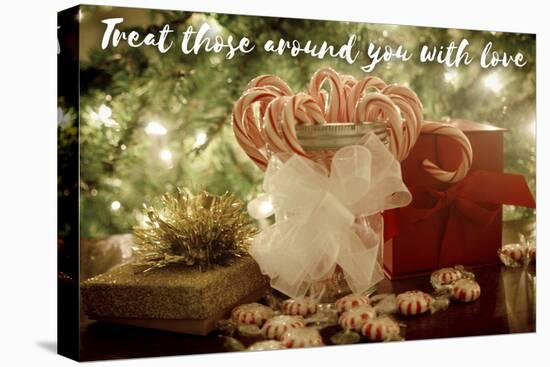 Treat Those with Holiday Love-Kali Wilson-Stretched Canvas