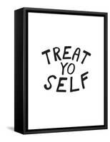 Treat Yo Self-null-Framed Stretched Canvas