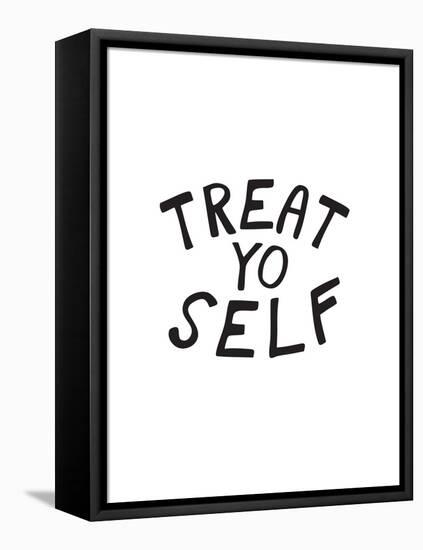 Treat Yo Self-null-Framed Stretched Canvas