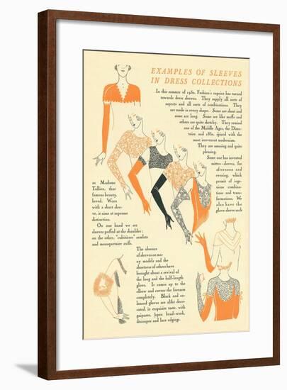 Treatise on Sleeves-null-Framed Art Print