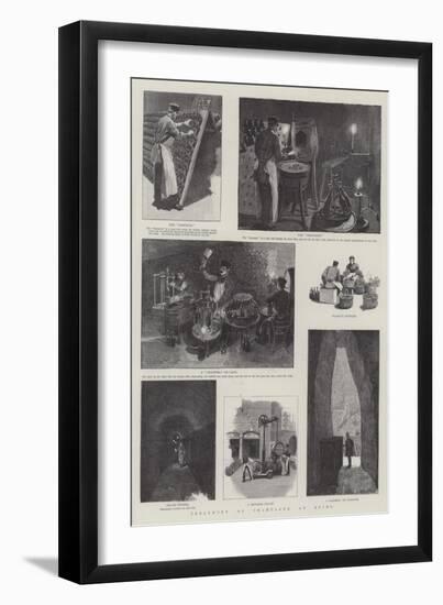 Treatment of Champagne at Reims-null-Framed Giclee Print