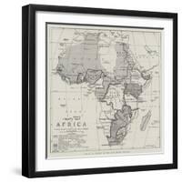 Treaty Map of Africa-null-Framed Giclee Print