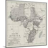 Treaty Map of Africa-null-Mounted Giclee Print