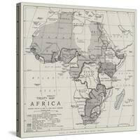 Treaty Map of Africa-null-Stretched Canvas