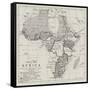 Treaty Map of Africa-null-Framed Stretched Canvas