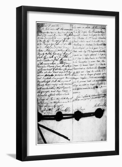 Treaty of Alliance, 1778-null-Framed Giclee Print