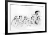 Treaty of Brest-Litovsk - Russian team-Emil Orlik-Framed Giclee Print