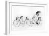 Treaty of Brest-Litovsk - Russian team-Emil Orlik-Framed Giclee Print