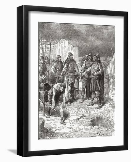 Treaty of Hengist and Horsa with Vortigern-null-Framed Giclee Print