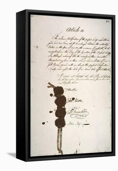 Treaty of Paris, 1783-null-Framed Stretched Canvas