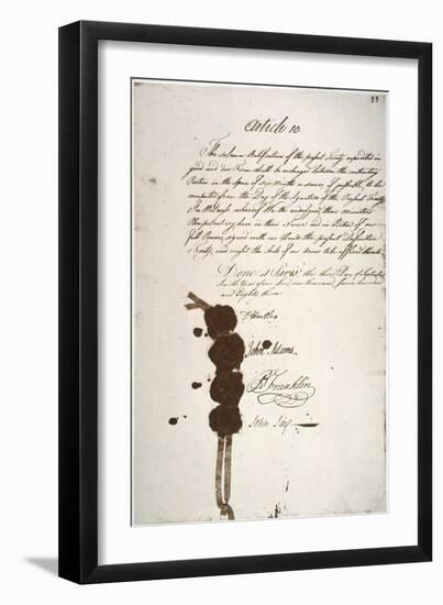 Treaty of Paris, 1783-null-Framed Giclee Print