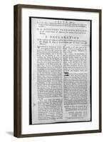 Treaty of Paris, 1783-null-Framed Giclee Print