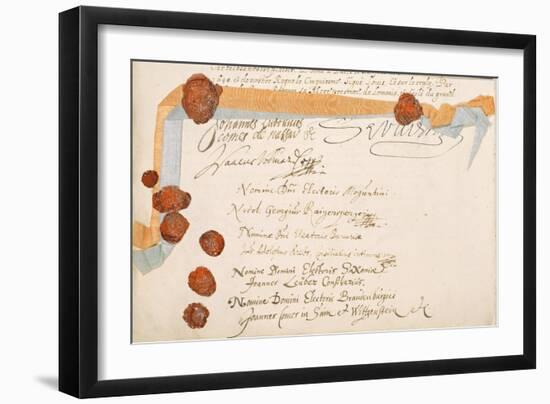 Treaty of Westphalia, Signed at Munster 24th October 1648-null-Framed Giclee Print