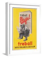 Treball, Advertisement for Catalan Labor Newspaper-null-Framed Giclee Print