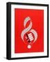 Treble Clef Musical Note with Keyboards, 1946 (Colour Litho)-American School-Framed Giclee Print