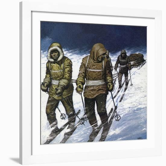 Treck to the Pole-Mike White-Framed Giclee Print