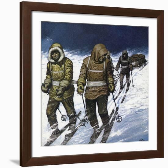 Treck to the Pole-Mike White-Framed Giclee Print