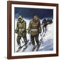 Treck to the Pole-Mike White-Framed Giclee Print