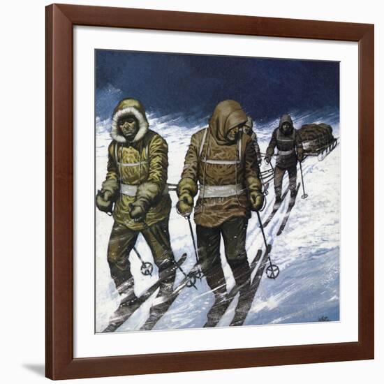 Treck to the Pole-Mike White-Framed Giclee Print