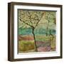 Tree And A Bird-Hyunah Kim-Framed Art Print