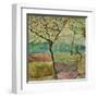 Tree And A Bird-Hyunah Kim-Framed Art Print