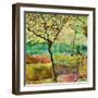 Tree And A Bird-Hyunah Kim-Framed Art Print