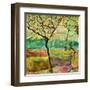 Tree And A Bird-Hyunah Kim-Framed Art Print