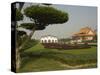 Tree and Flowers, National Theatre, Chiang Kaishek Memorial Park, Taipei City, Taiwan-Christian Kober-Stretched Canvas