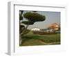 Tree and Flowers, National Theatre, Chiang Kaishek Memorial Park, Taipei City, Taiwan-Christian Kober-Framed Photographic Print