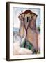 Tree and House-Amedeo Modigliani-Framed Art Print