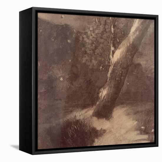 Tree and Stars-Odilon Redon-Framed Stretched Canvas