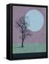 Tree and the Moon-Jasmine Woods-Framed Stretched Canvas