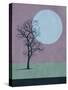 Tree and the Moon-Jasmine Woods-Stretched Canvas