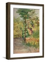 'Tree and Woodpath', c19th century-Giovanni Fattori-Framed Giclee Print