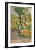 'Tree and Woodpath', c19th century-Giovanni Fattori-Framed Giclee Print