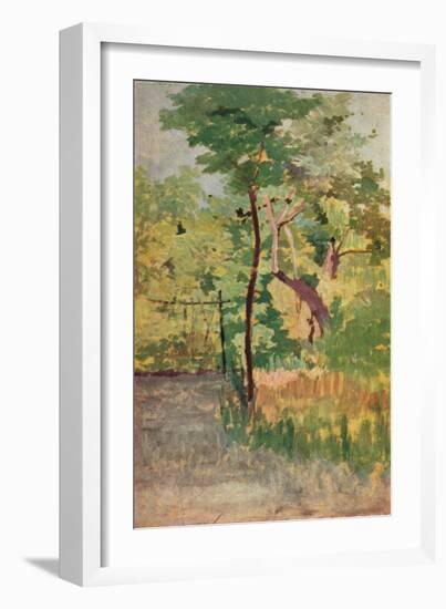 'Tree and Woodpath', c19th century-Giovanni Fattori-Framed Giclee Print