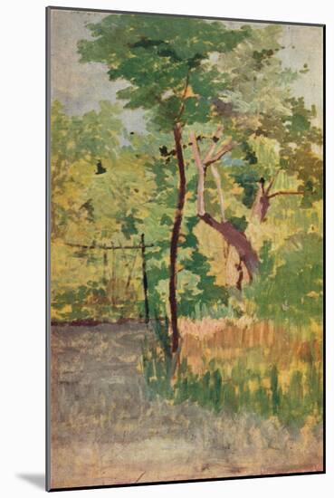 'Tree and Woodpath', c19th century-Giovanni Fattori-Mounted Giclee Print