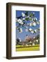 Tree Blossom and Rape Fields in Spring, Stiftskirche Church, Herrenberg, Baden-Wurttemberg, Germany-Markus Lange-Framed Photographic Print