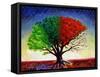 Tree For All Seasons-John Newcomb-Framed Stretched Canvas
