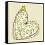 Tree Frog + Heart-Robbin Rawlings-Framed Stretched Canvas