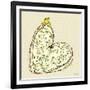 Tree Frog + Heart-Robbin Rawlings-Framed Art Print