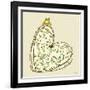 Tree Frog + Heart-Robbin Rawlings-Framed Art Print