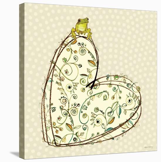 Tree Frog + Heart-Robbin Rawlings-Stretched Canvas