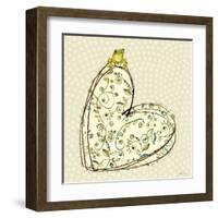 Tree Frog + Heart-Robbin Rawlings-Framed Art Print