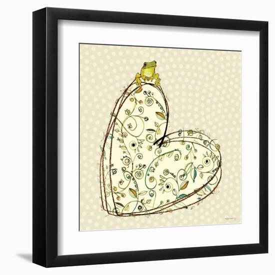 Tree Frog + Heart-Robbin Rawlings-Framed Art Print