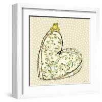 Tree Frog + Heart-Robbin Rawlings-Framed Art Print